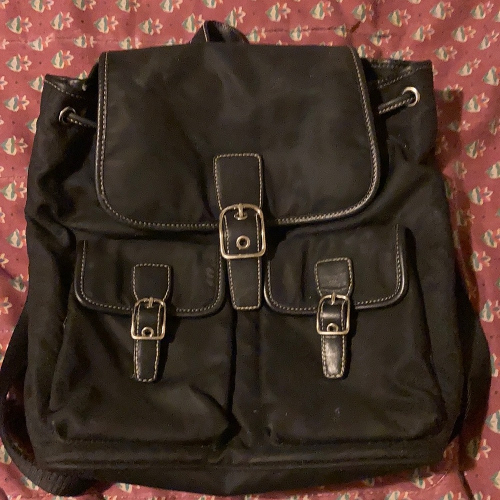 Leather Coach Backpack